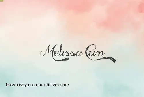 Melissa Crim