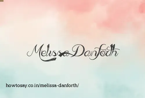 Melissa Danforth