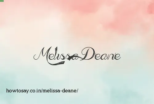 Melissa Deane