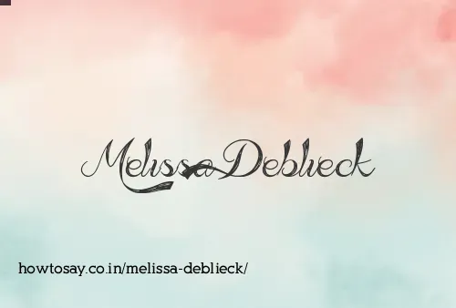 Melissa Deblieck