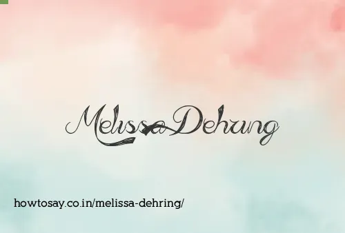 Melissa Dehring