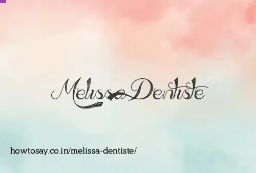 Melissa Dentiste