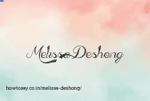 Melissa Deshong