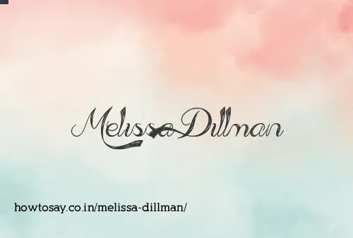 Melissa Dillman
