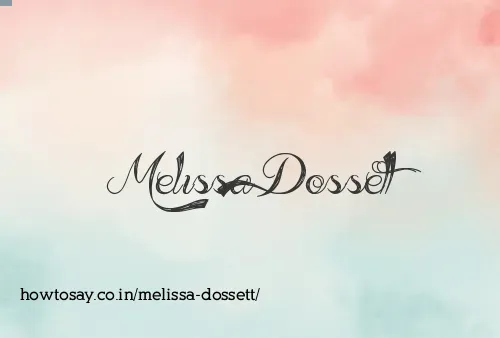 Melissa Dossett