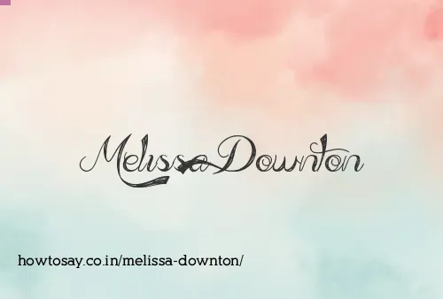 Melissa Downton