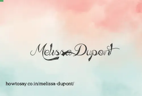 Melissa Dupont