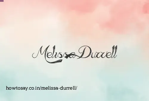 Melissa Durrell