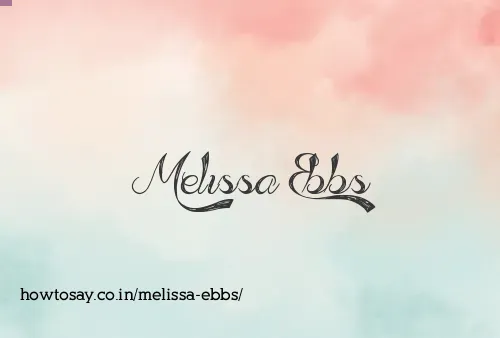Melissa Ebbs