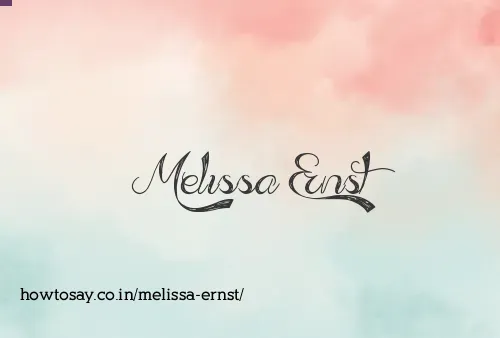Melissa Ernst