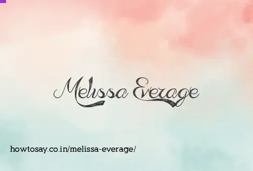 Melissa Everage