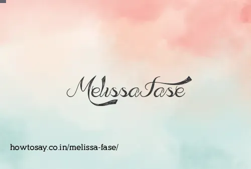 Melissa Fase