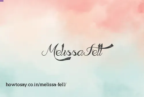 Melissa Fell