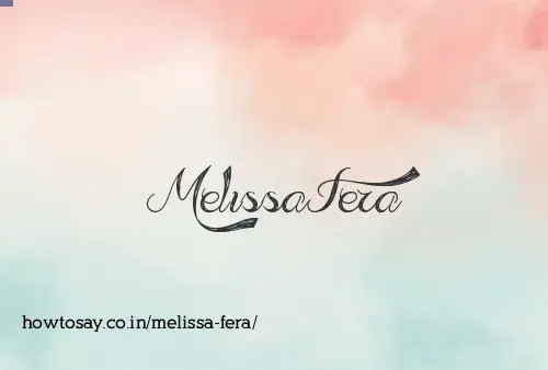 Melissa Fera