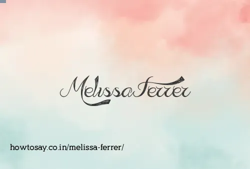 Melissa Ferrer