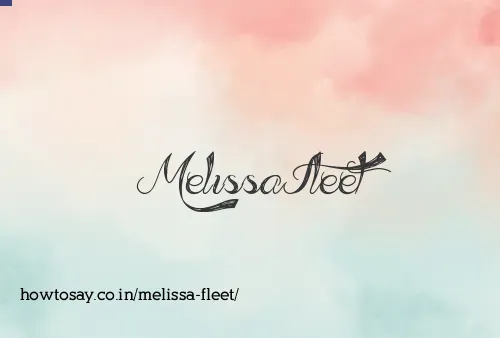 Melissa Fleet