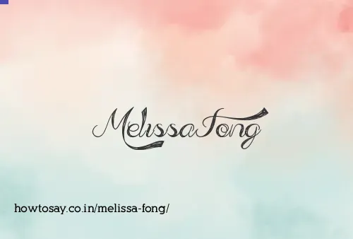 Melissa Fong