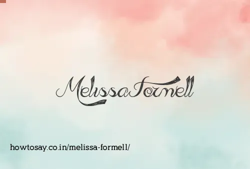 Melissa Formell