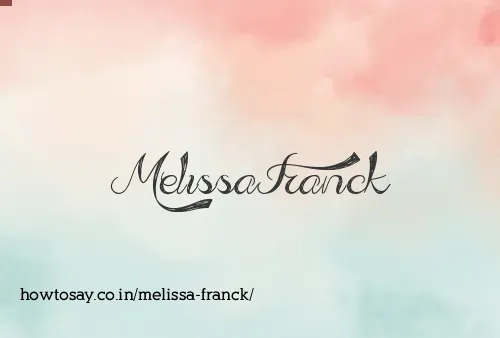 Melissa Franck