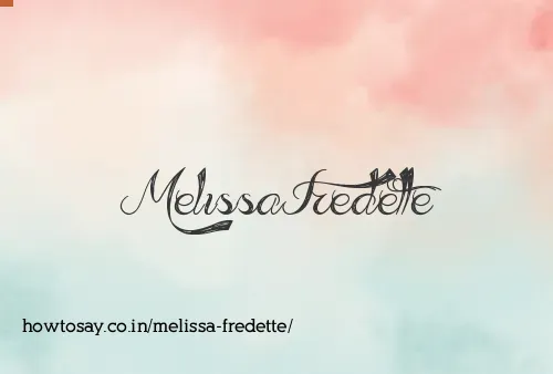 Melissa Fredette