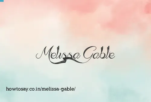 Melissa Gable