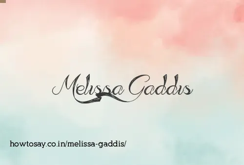 Melissa Gaddis