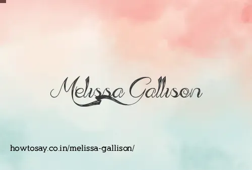 Melissa Gallison