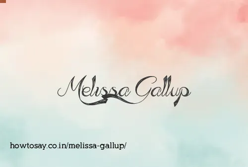 Melissa Gallup