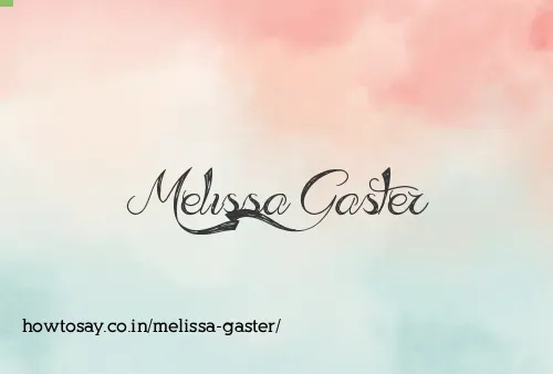 Melissa Gaster