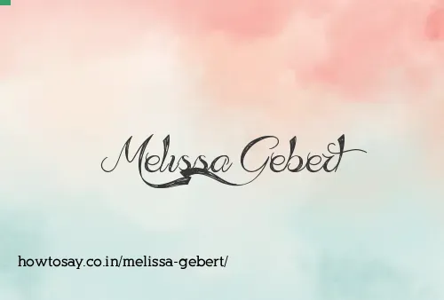 Melissa Gebert