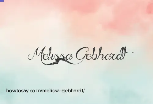 Melissa Gebhardt