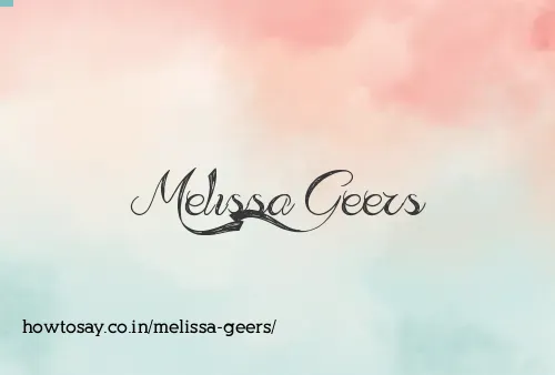 Melissa Geers