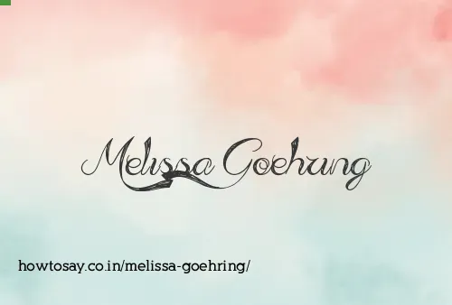 Melissa Goehring