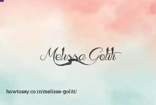 Melissa Goliti
