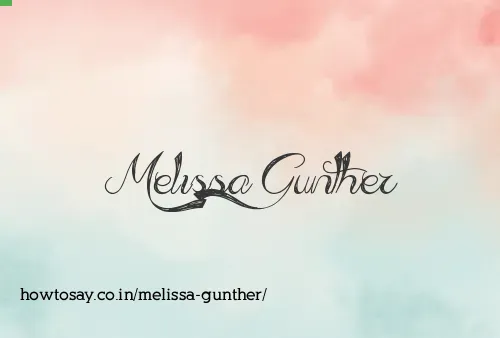 Melissa Gunther