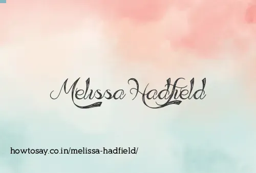 Melissa Hadfield