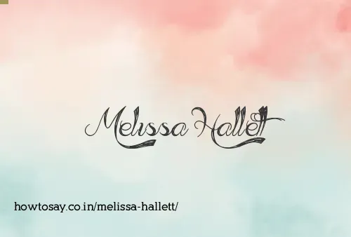 Melissa Hallett