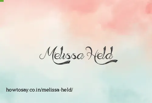 Melissa Held