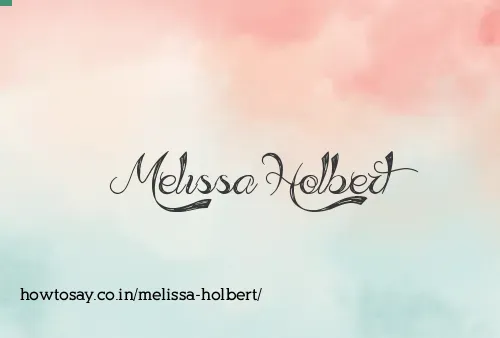 Melissa Holbert