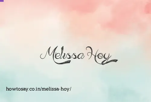 Melissa Hoy