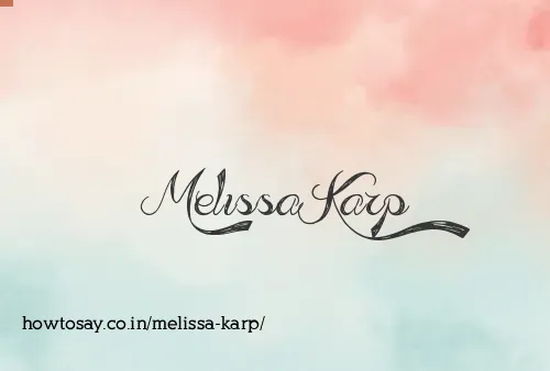 Melissa Karp