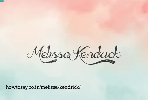 Melissa Kendrick