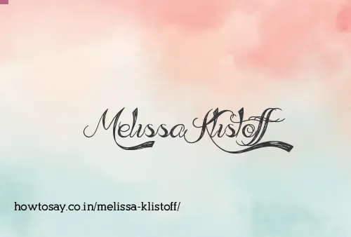 Melissa Klistoff