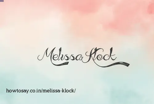 Melissa Klock