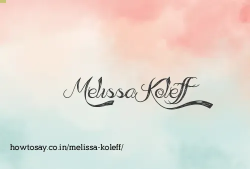 Melissa Koleff