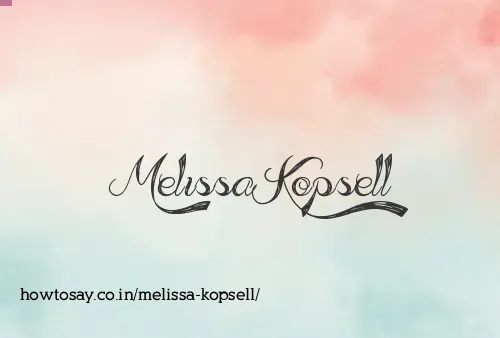 Melissa Kopsell