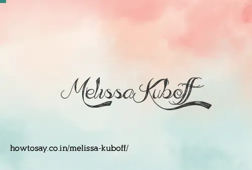 Melissa Kuboff