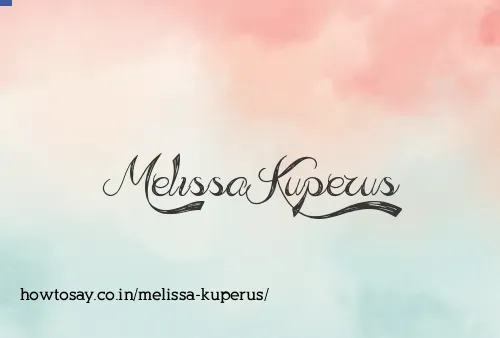 Melissa Kuperus