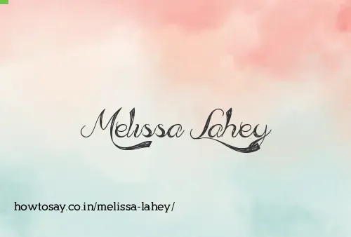 Melissa Lahey