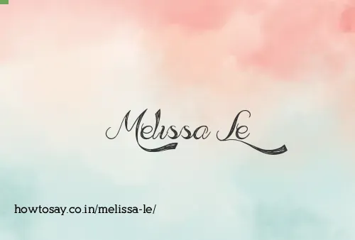 Melissa Le